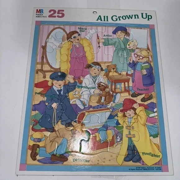 1998 Vintage Hasbro Cradboard Puzzle - Lot Of 6 - Picture 5 of 8